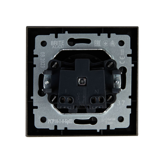 BRITE Роз. без з/к/ш 10А в сб. РСР10-1-0-БрШ шамп. IEK