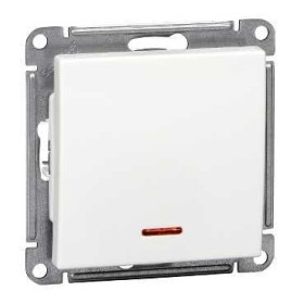 Systeme Electric Wessen 59 Бел Выключатель 1-клавишный 10АХ с подсветкой