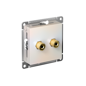 Systeme Electric AtlasDesign Жемчуг Аудиорозетка двухместная