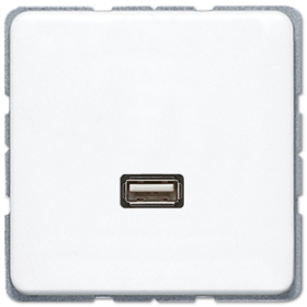 JUNG Мультимедиа разъём, белый