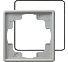 Gira S-Color Серый Рамка 1-ая с уплотнительной вставкой