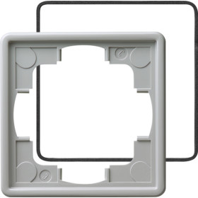 Gira S-Color Серый Рамка 1-ая с уплотнительной вставкой