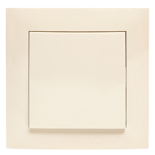 Валенсия выключатель 1-кл. 10А кремовый перекрестный EKF