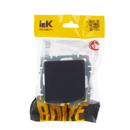 BRITE Роз. с з/к/ш с кр. 16А IP44 РСбш10-3-44-БрГ граф. IEK