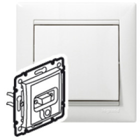 Legrand Valena Бел Розетка HD15+Jack 3,5.