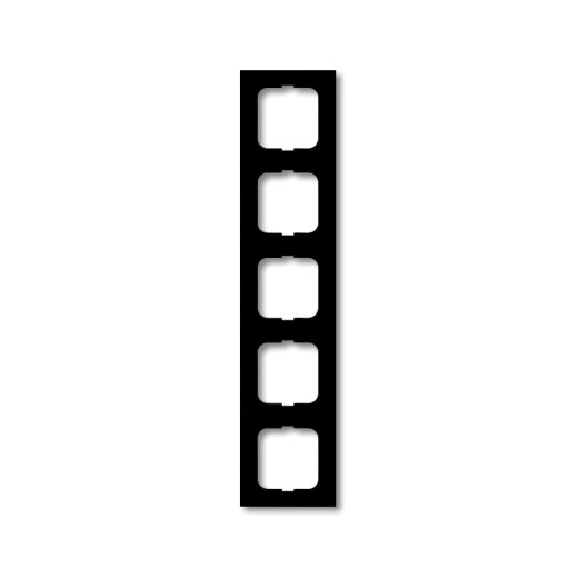 Рамка 5-постовая, Future Linear, чёрный бархат