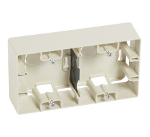 Legrand Etika Слоновая кость Коробка для накладного монтажа 2-ая.