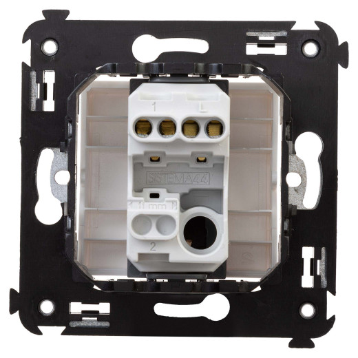 Выключатель одноклавишный в стену, Avanti, белое облако