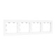 4 - местная рамка, белая, пластик Эпика EKF
