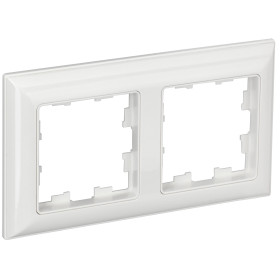 IEK BRITE DECOR Белый 3D-форма Рамка 2-м РУ-2-Бр