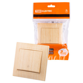 TDM Выключатель на 2 направления 1 кл. 10А сосна 