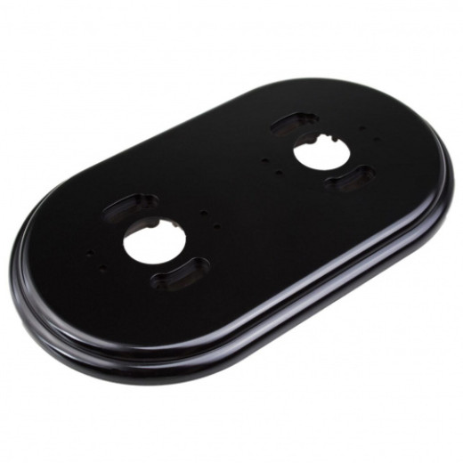 Рамка 2-местная R, пластик, черный