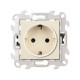 Розетка 2К+3 с защитными шторками Push&Go , сл.кость