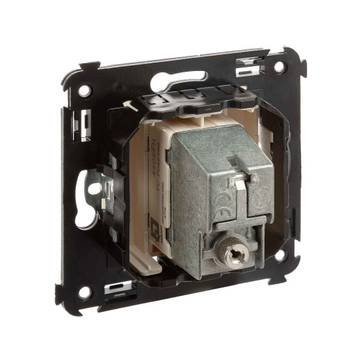 Розетка TV проходная в стену, Avanti, ванильная дымка