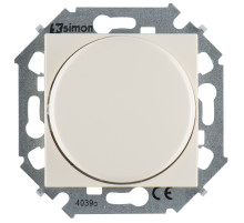 Simon 15 Слоновая кость Светорегулятор поворотно-нажимной, электрон., с диммир. по 1-10В, 6А, 230В, винт.заж