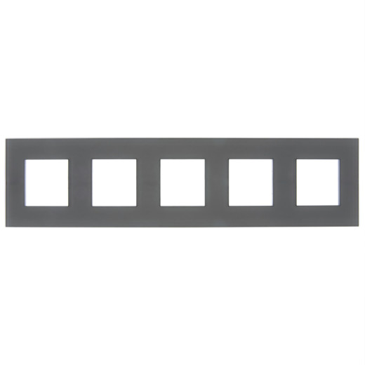 SKANDY Рамка 5-мест. SK-F25G стекло граф. IEK