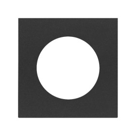 Simon 100 Черный матовый Накладка евро-американской розетки