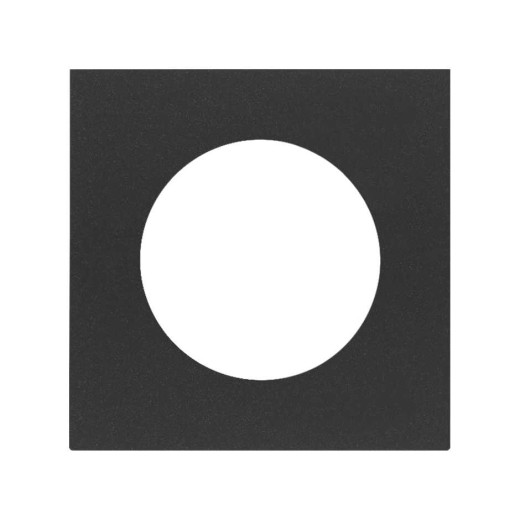 Simon 100 Черный матовый  Накладка евро-американской розетки