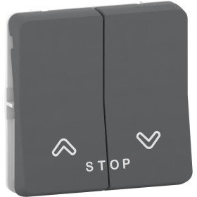 Schneider Electric Mureva Styl Антрацит Кнопка для управления жалюзи, IP55