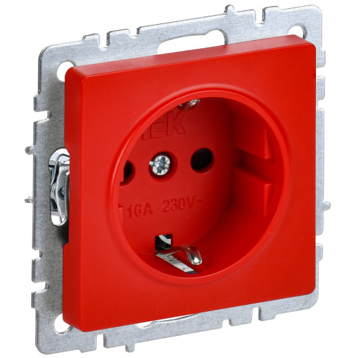 BRITE Роз. с з/к/ш 16А РС14-1-0-БрК красн. IEK