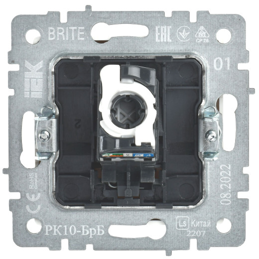 BRITE Роз. комп. RJ45 кат.5E РК10-БрБ бел. IEK