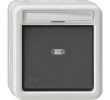 Gira Выключатель одноклавишный универсальный IP66