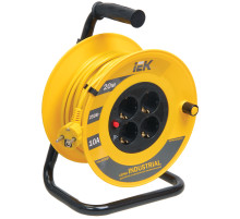 IEK Катушка УК20 с т/з 4 места 2Р+PЕ/20м 3х1,0 мм2 