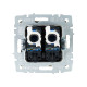 BRITE Роз. комп. 2-ая RJ45 кат.5E РК10-2-БрА алюм. IEK