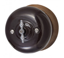 BIRONI Фаберже Керамика Коричневый Выключатель перекрестный 1-кл