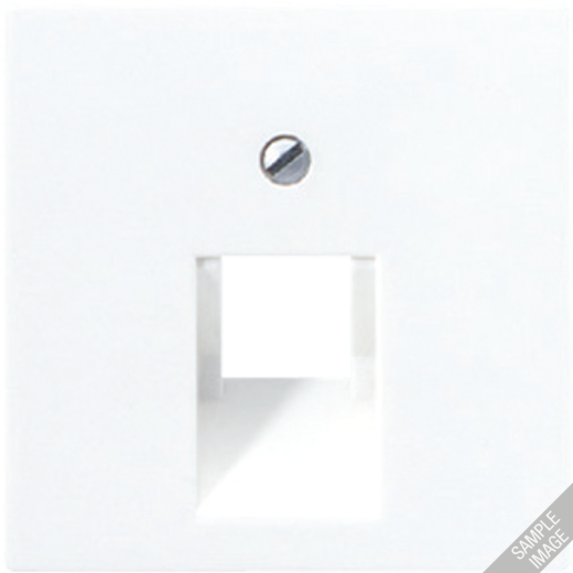 Крышка для одинарных телефонных и компьютерных розеток (UAE), фиксация винтом, дюропласт, шампань, A500