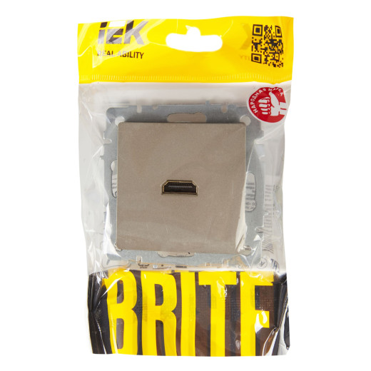 BRITE Роз. HDMI РHDMI-0-БрШ шамп. IEK