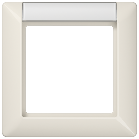 JUNG Рамка 1-кратная для вертикальной и горизонтальной установки с полем для надписи слоновая кость