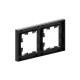 2 - местная рамка, чёрная, пластик Эпика EKF