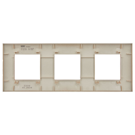SKANDY Рамка 3-мест. SK-F03Sa песоч. IEK