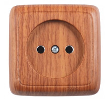 Hegel Альфа наруж Дуб РА16-104-05 Розетка, со шторками, с изол. пластиной