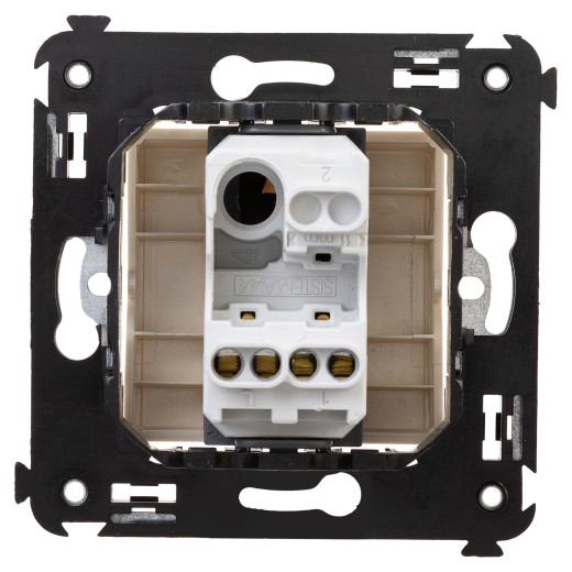 Выключатель одноклавишный в стену, Avanti, ванильная дымка