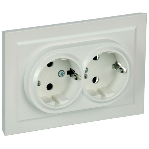 BRITE Роз. 2-я с з/к/ш 16А в сб. РСш12-3-БрЖ жемч. IEK