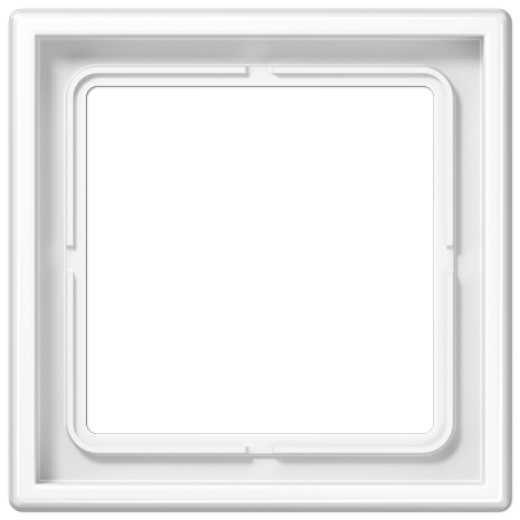 Рамка для вертикальной и горизонтальной установки, 1 пост, дюропласт, белый, LS990