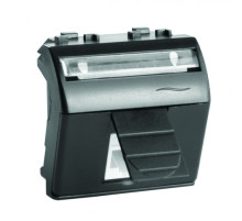 DKC Brava Компьютерная розетка RJ45 кат.5e, Brava, черная, 2мод