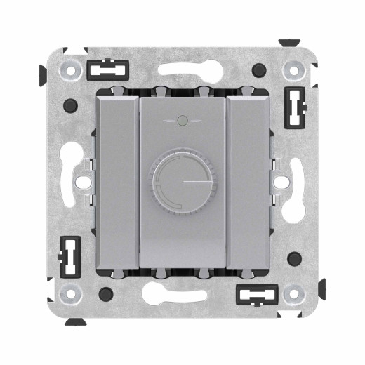 Диммер поворотный в стену, Avanti, закаленная сталь