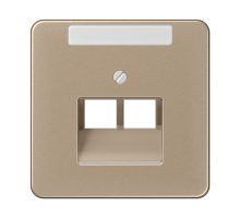 JUNG CD 500/CD plus Бронза Накладка 2-ой наклонной ТЛФ/комп розетки с полем для надписи