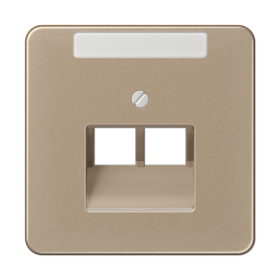JUNG CD 500/CD plus Бронза Накладка 2-ой наклонной ТЛФ/комп розетки с полем для надписи