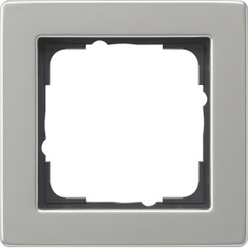 Gira E2 Сталь Рамка 1-ая