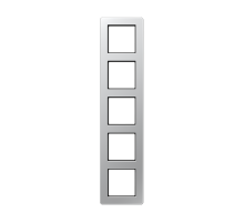 JUNG A Flow Алюминий Рамка 5-ая для вертикальной и горизонтальной установки