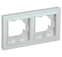 IEK BRITE BASE Жемчуг Рамка 2-м IP44 РУ-2-БрЖ-44