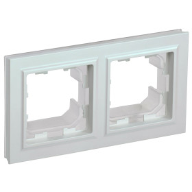 IEK BRITE BASE Жемчуг Рамка 2-м IP44 РУ-2-БрЖ-44