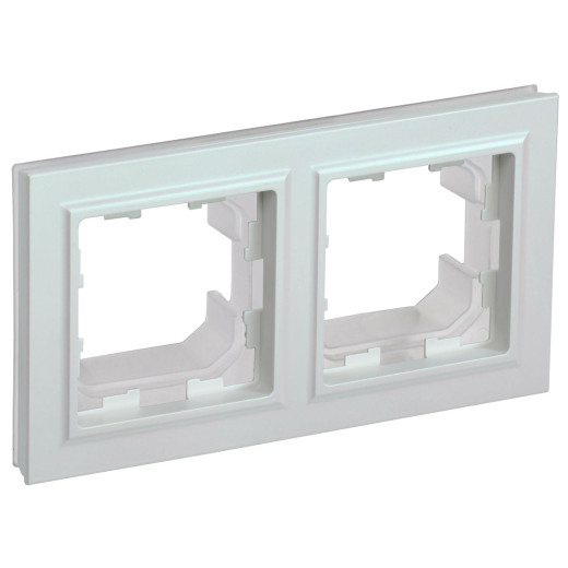 BRITE Рамка 2-мест. IP44 РУ-2-БрЖ-44 жемч. IEK