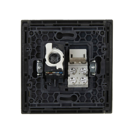 FORTE&PIANO Роз. двойная RJ11+RJ45 кат.5E FP335 сер. IEK