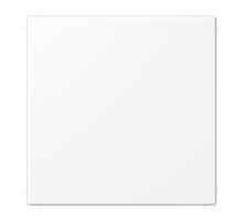 JUNG LS 990 Белый матовый Крышка без отверстий (фиксация защёлкиванием), с суппортом