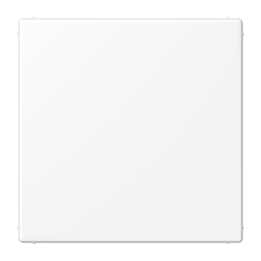 Крышка без отверстий (фиксация защёлкиванием), с суппортом, термопласт, белый матовый